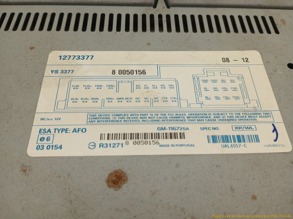 Saab 9-3 Rear Left Radio Audio Amplifier