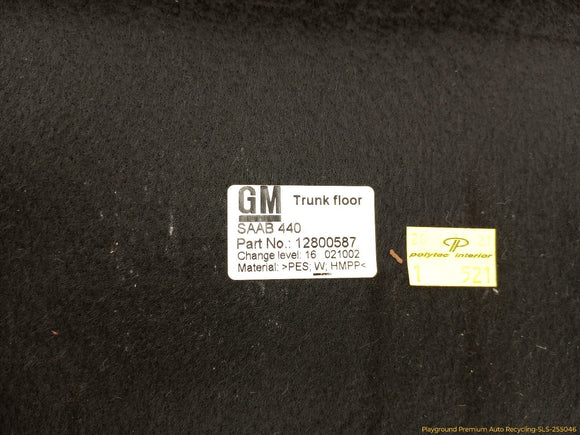 Saab 9-3 Trunk Spare Tire Floor Carpet