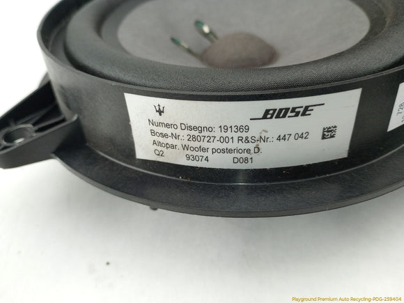 Maserati Quattroporte Set Of Audio Speakers