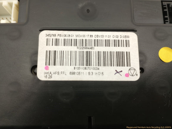 Mini Clubman Climate Control & Toggle Switch Assembly