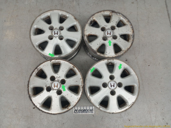 Honda Prelude Set Of 4 Alloy Wheels 7 Spoke