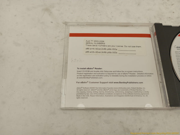 Audi TT Repair Manual CD
