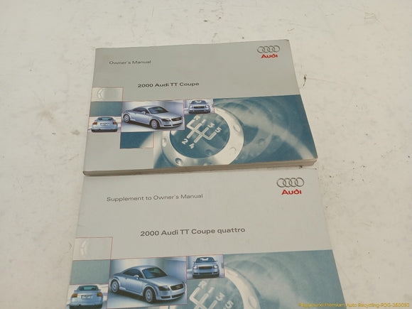 Audi TT Owner's Manual