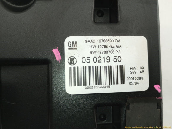 Saab 9-3 Driver Left Front Seat Control Module