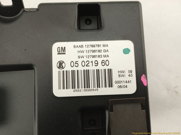 Saab 9-3 Passenger Right Front Seat Control Module