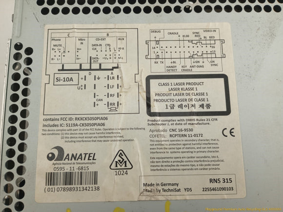 Volkswagen Eos Navigation Radio CD Player