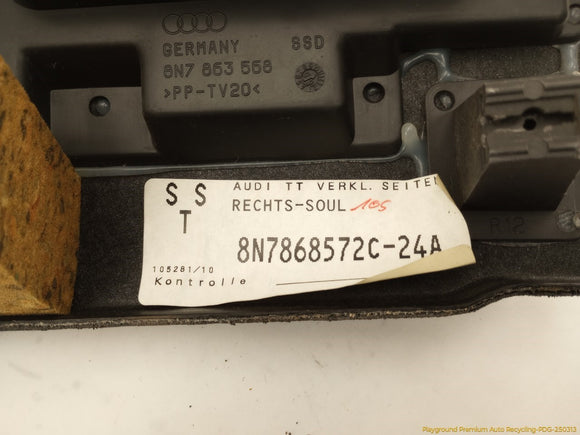 Audi TT Pair Of Rear Quarter Trim