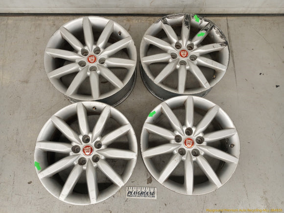 Jaguar XK8 Set Of 4 Staggered Alloy Wheels 10 Spoke