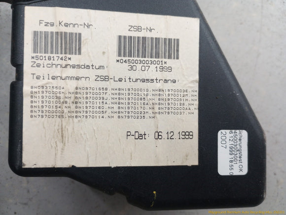 Audi TT Vehicle Body Wire Harness