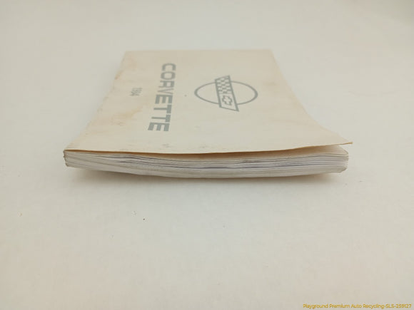 Corvette C4 Owner's Manual