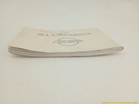 Corvette C4 Owner's Manual