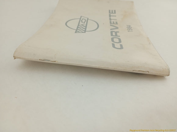 Corvette C4 Owner's Manual