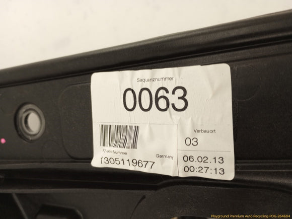 Volkswagen GTI Passenger Right Front Window Regulator