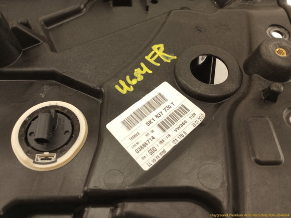 Volkswagen GTI Passenger Right Front Window Regulator