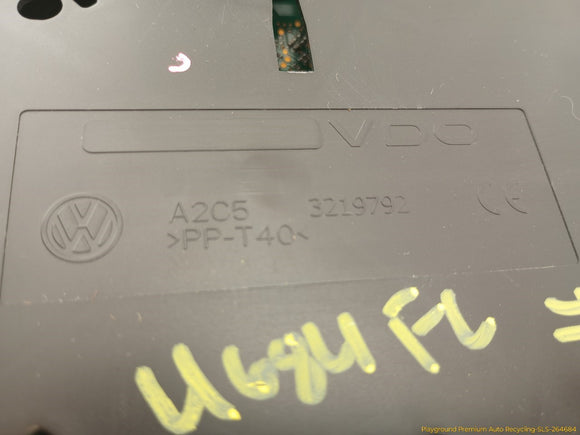 Volkswagen GTI Instrument Cluster Speedometer