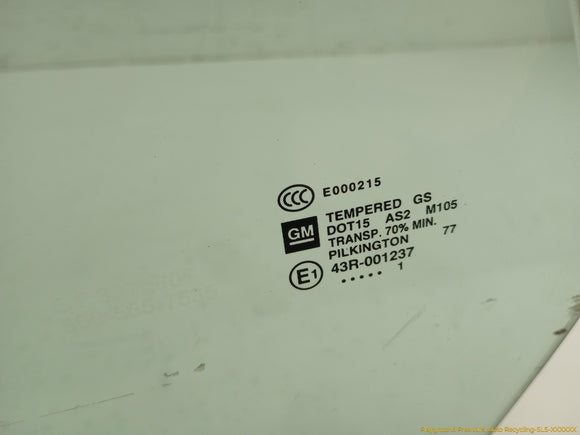 Cadillac CTS Driver Left Front Door Window Glass