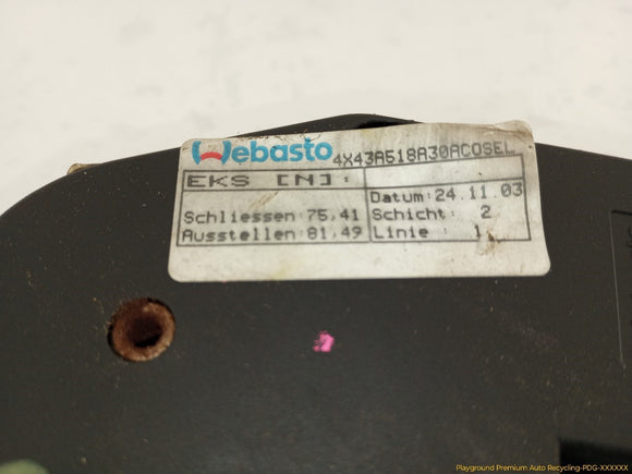 Jaguar X Type Sunroof Motor