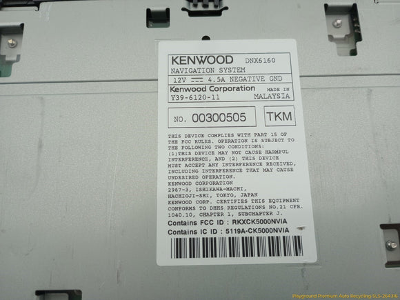 Acura RSX Aftermarket Kenwood Radio Head Unit