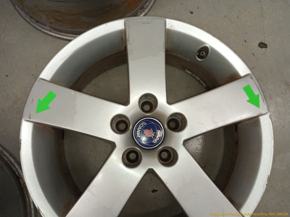 Saab 9-5 Set Of 4 Alloy Wheels 5 Spoke