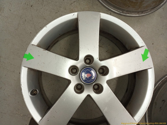 Saab 9-5 Set Of 4 Alloy Wheels 5 Spoke