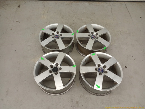 Saab 9-5 Set Of 4 Alloy Wheels 5 Spoke