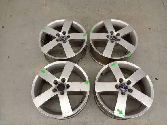 Saab 9-5 Set Of 4 Alloy Wheels 5 Spoke