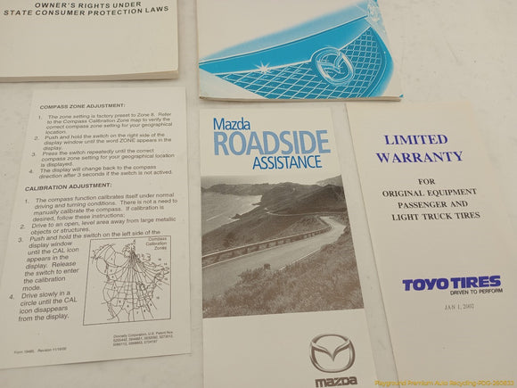Mazda Miata Owner's Manual Set