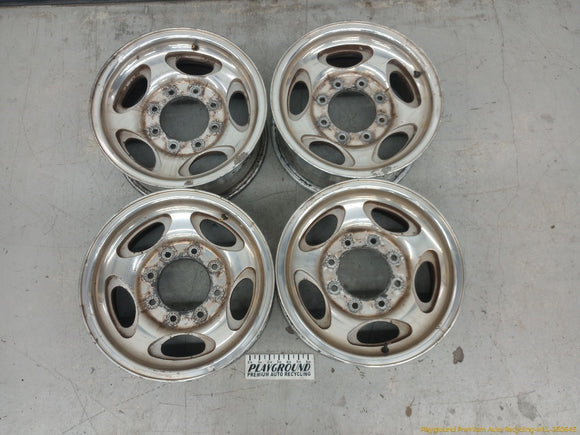 Ford Excursion Set Of 4 Aluminum Wheels 5 Oval Holes