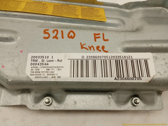 Mercedes SL500 Driver Left Knee Airbag