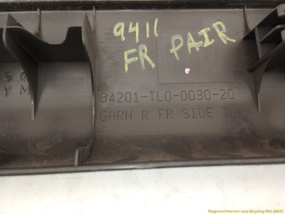 Acura TSX Pair Of Front Interior Door Sill Trim