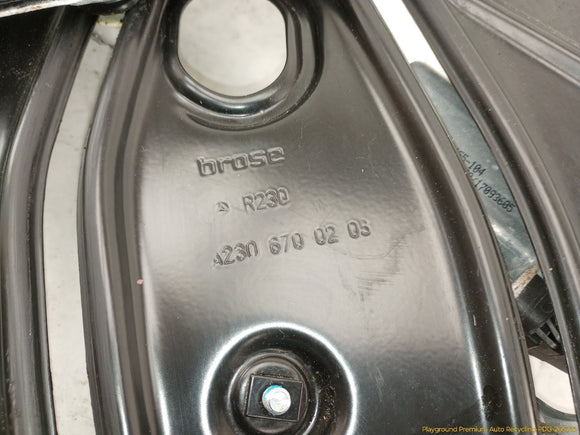 Mercedes SL500 Passenger Right Rear Quarter Glass