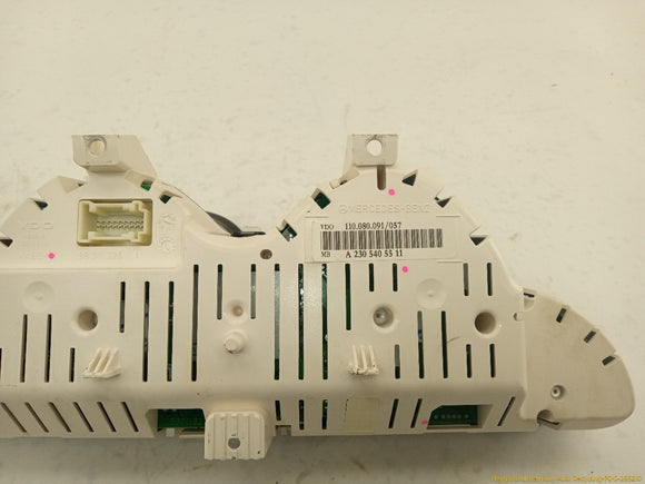 Mercedes SL500 Instrument Cluster Speedometer