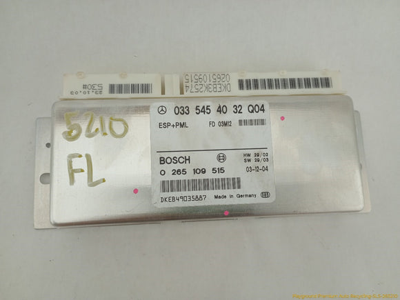 Mercedes SL500 Electronic Stability Program Control Module
