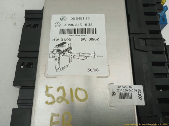 Mercedes SL500 Passenger Right Front SAM Fuse Box