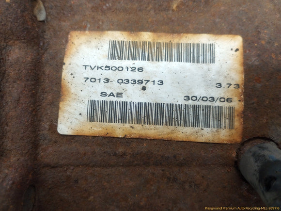 Land Rover Range Rover Rear Differential Assembly