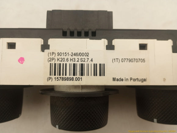 Hummer H3 Climate Control Panel