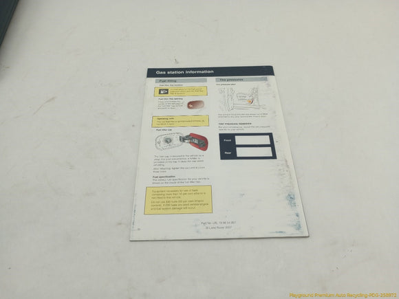 Land Rover Range Rover Sport Owner's Manual