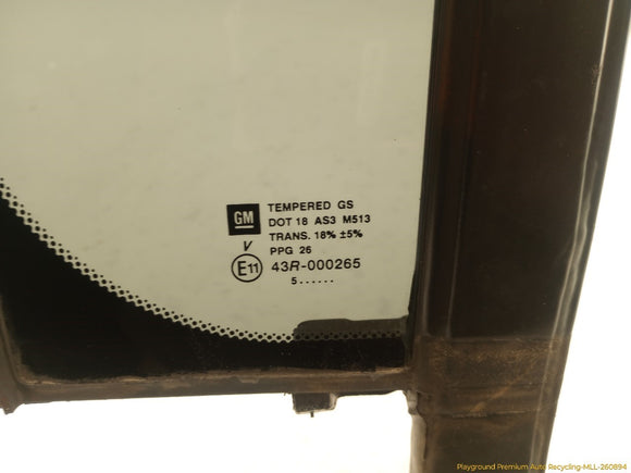 Hummer H3 Passenger Right Rear Door Vent Glass
