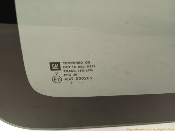 Hummer H3 Passenger Right Rear Quarter Glass