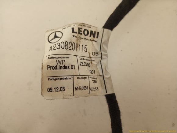 Mercedes SL500 Vehicle Wiring Pigtails
