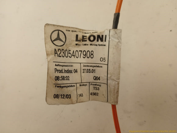Mercedes SL500 Vehicle Wiring Pigtails